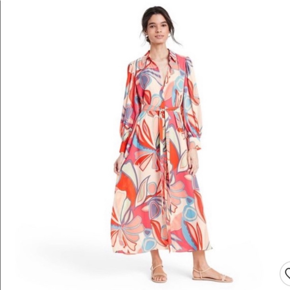Mixed Floral Long Sleeve Dress- Alexis x Target